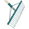 Balai à gazon pro 20 dents fil rond manche bois 150 cm FORGES DE MAGNE