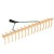 Râteau à gazon PVC 16/12 dents doubles 64cm SM