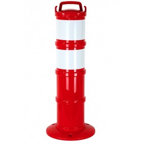 Balise standard 85cm retroreflechissante rouge/blanc + 5 ml de chaine NOVAP