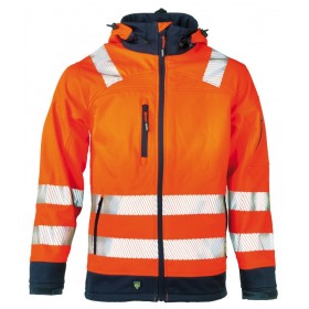 GREGOR HIGH VIZ SOFTSHELL VESTE HEROCK