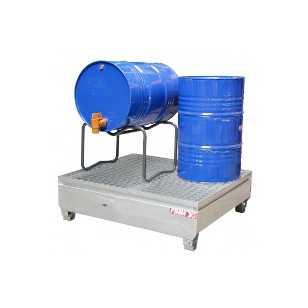 Retention acier 4 futs 440L
