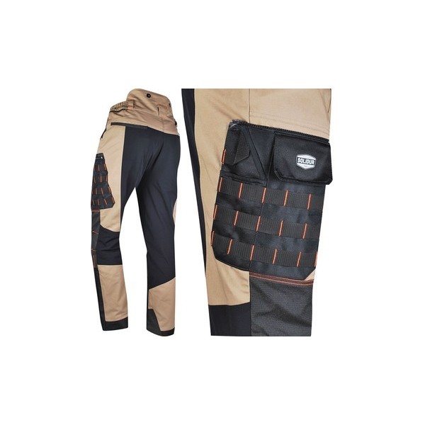 Pantalon de travail HANDY Beige SOLIDUR