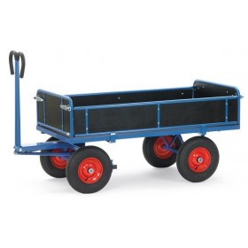 Char à bras avec 4 ridelles roue 400x10