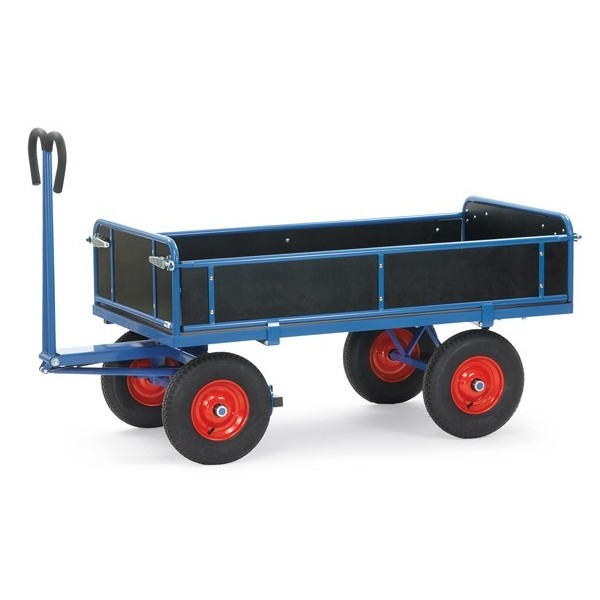 Char à bras avec 4 ridelles roue 400x10
