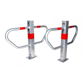 Barrière de parking avec serrure