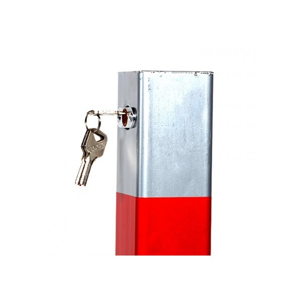 Poteau de parking avec serrure