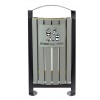 Corbeille sur pied 2X60L sans cendrier ARKEA ETIK Rossignol
