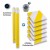 Kit Piétons à led 2 poteaux Jaune cl1 et 6 dalles Blanc/Jaune