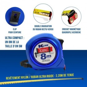 Mesure ruban PRO 8m x 25mm