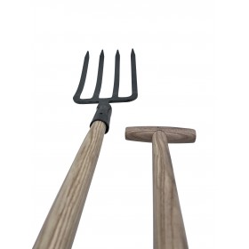Fourche à bêcher 4 dents 27cm EM90 béquille PCS