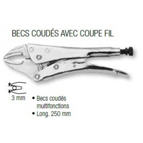 Pince coupe-fil bec coudé BAHCO