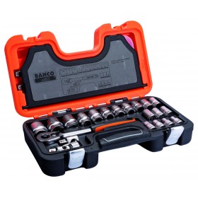 Coffret douilles 1/2" 24 pcs BAHCO