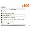 Jeu d'embouts x100 pcs BAHCO