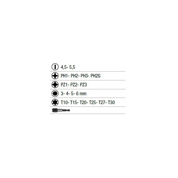 Jeu d’embouts 6 pans 31 pcs BAHCO