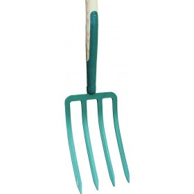Fourche à bêcher à soie 4 dents 27cm EM100 bois FORGES DE MAGNE