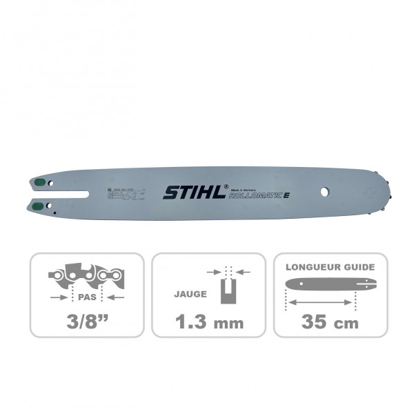 Guide chaine ROLLOMATIC 35CM/14 1.1MM/0.043 3/8" STIHL