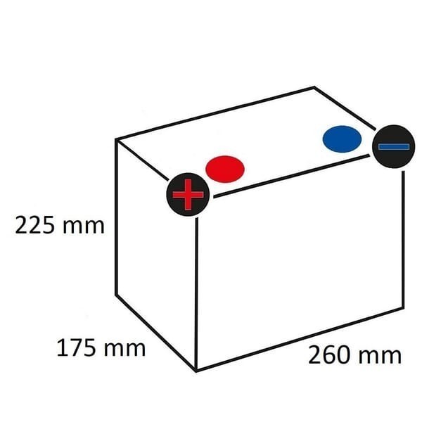 Batterie 12 V 70 Ah 600A