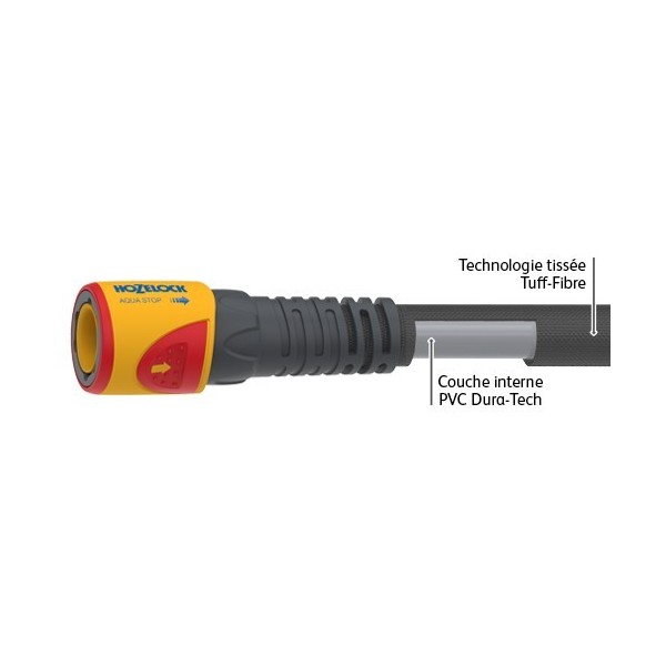 Tuyau d'arrosage hybride Tuffhoze 35m