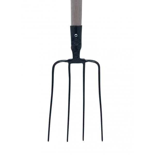 Fourche à fumier 4 dents EM135 bois cintré