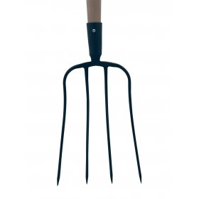 Fourche à fumier 4 dents EM135 bois cintré