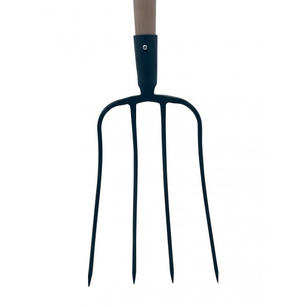 Fourche à fumier 4 dents EM135 bois cintré