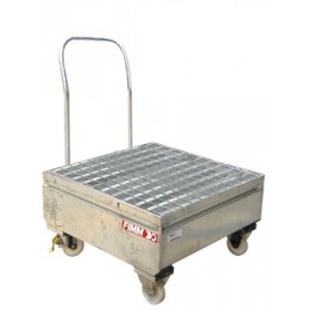 Châriot retention acier 1 fût 220L