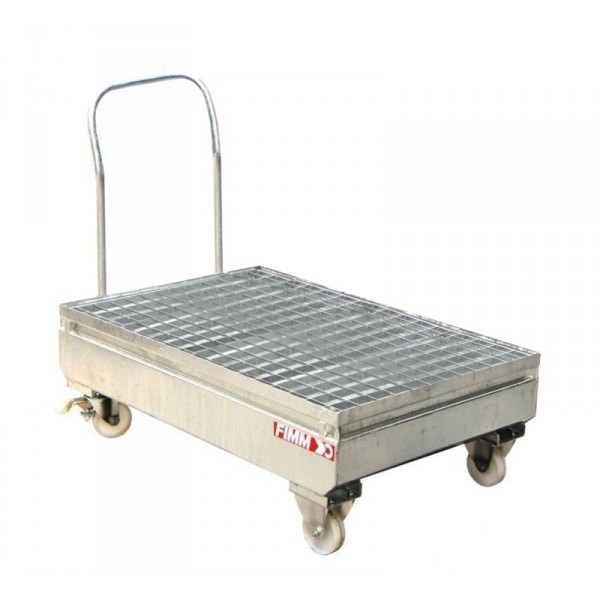Châriot retention acier 2 fûts 220L