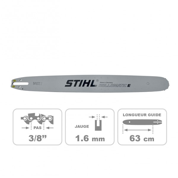 Guide chaine 63CM ROLLOMATIC STIHL