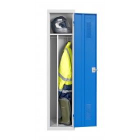 VESTIAIRE IS SUR SOCLE GRIS/BLEU