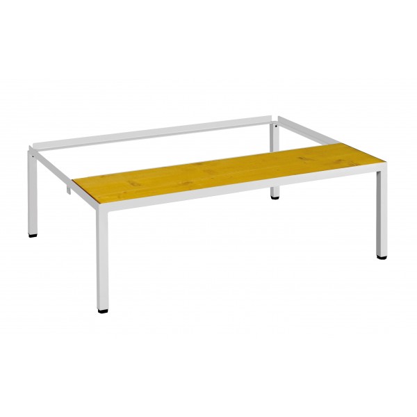 Socle banc pour vestiaire