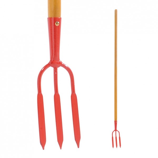 Fourche à rosiers 3 dents spatulées EM110 bois