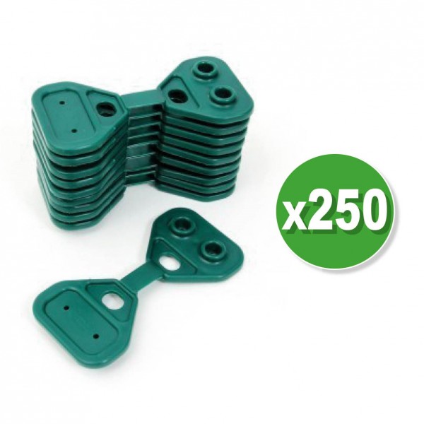CLIPS VERT 2 POINTS 250 pces