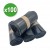 100 sacs poubelle noir 130L 80X120 75 microns