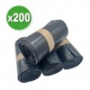 200 sacs poubelle renforcé noir 110L 70X110 65 microns