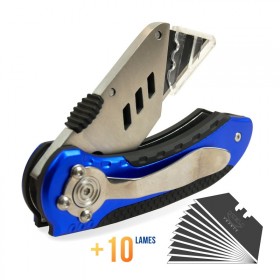 Cutter pliant PRO + 10 lames