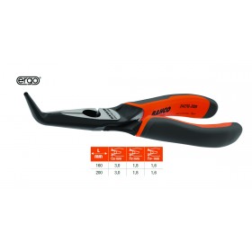 Pince à bec demi-rond coudé à 45° ERGO™ BAHCO