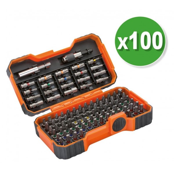 Jeu d'embouts x100 pcs BAHCO