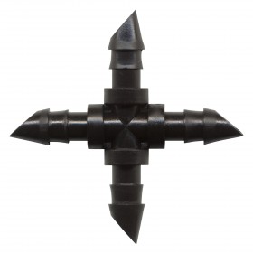 10 croix cannelées Ø6mm