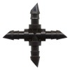 10 croix cannelées Ø6mm