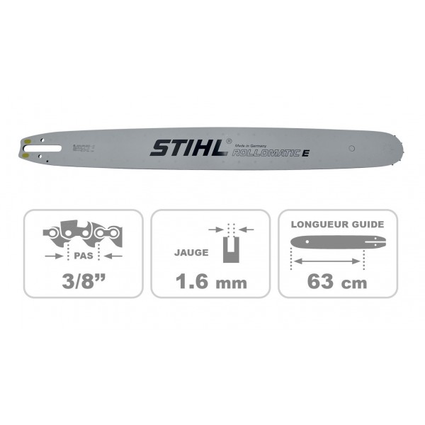 Guide chaine 63CM ROLLOMATIC STIHL