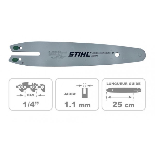 Guide chaine Rollomatic E mini 25cm