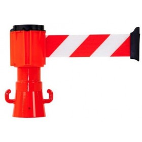 Derouleur de sangle 50 mm x 4 m rouge/blanc NOVAP