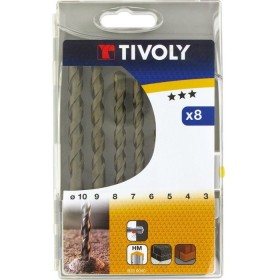 Coffret 8 forets béton carbure Ø 3/10mm