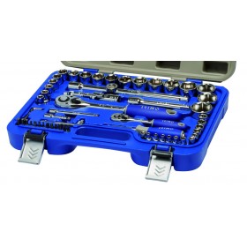 Coffret douilles 1/4" 1/2" 58 pièces IRIMO
