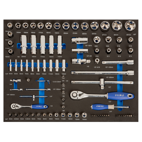 Servante 6 tiroirs 206 outils IRIMO