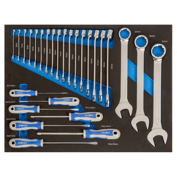 Servante 6 tiroirs 206 outils IRIMO