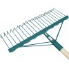 Balai à gazon pro 20 dents fil rond manche bois 150 cm FORGES DE MAGNE