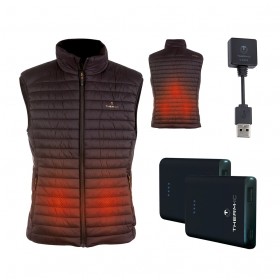Doudoune chauffante homme