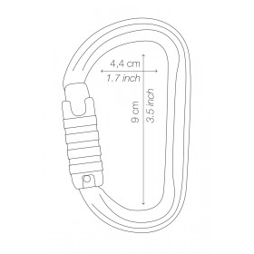 Mousqueton AM'D TRIACT-LOCK OR PETZL