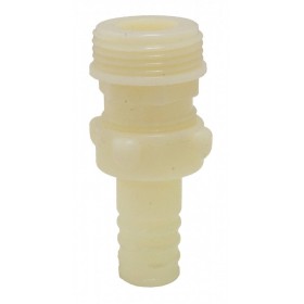 Raccord 3 pièces canelé nylon